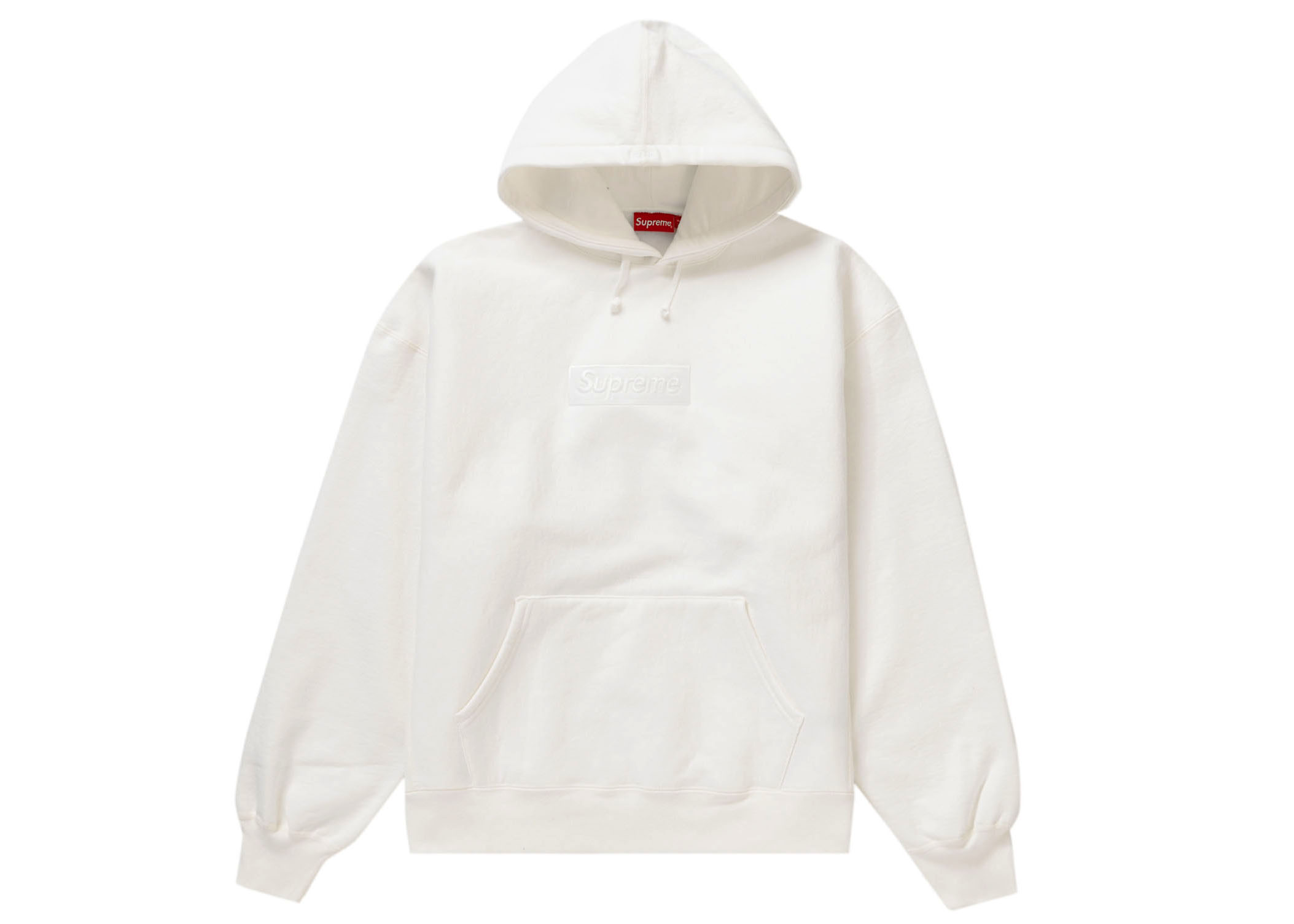 Supreme Box Logo Hooded Sweatshirt (FW23) White Men's - FW23 - US