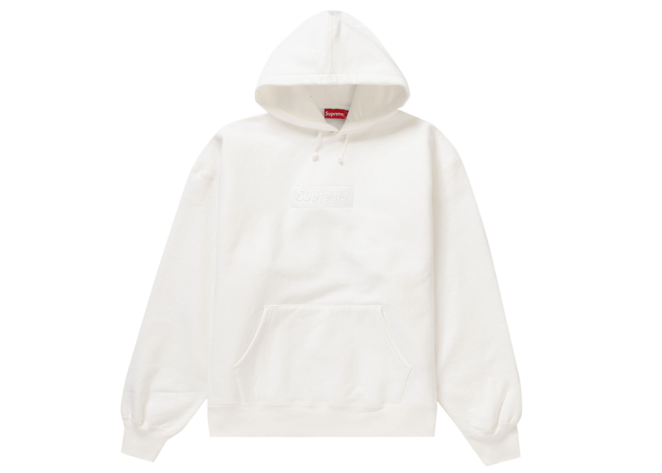 Supreme Box Logo Hooded Sweatshirt (FW23) White Men's - FW23 - US