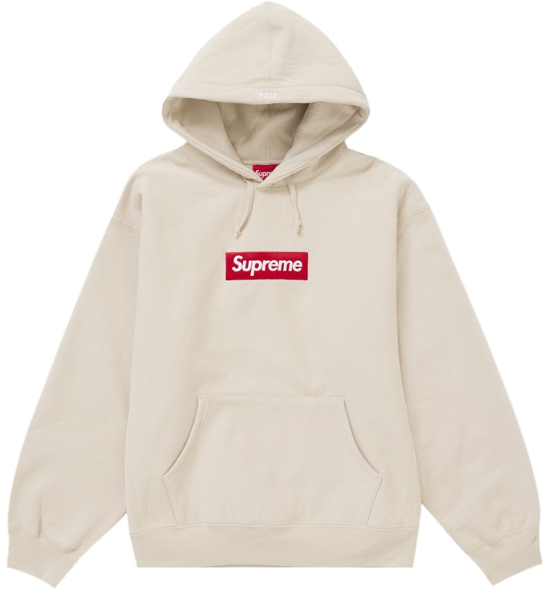 Supreme Box Logo Hooded Sweatshirt (FW24) Stone Men's FW24 US