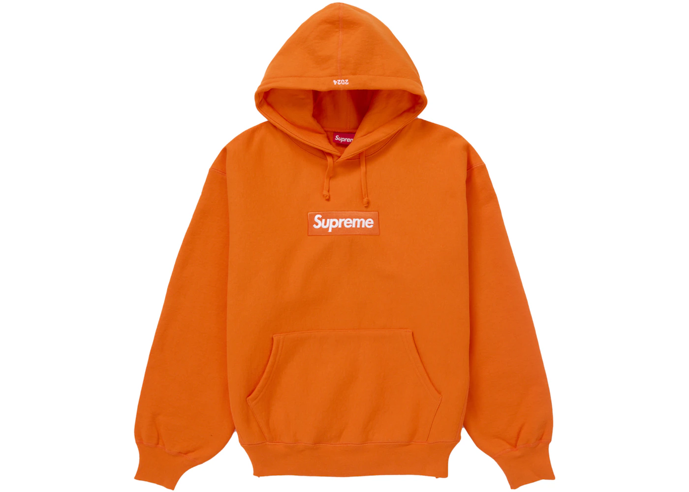 Supreme Box Logo Hooded Sweatshirt (FW24) Dark Orange Men's FW24