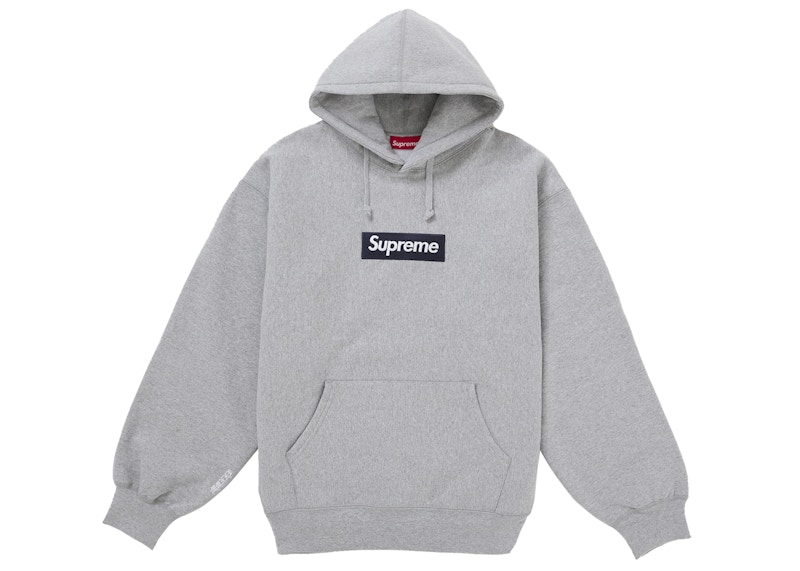 Supreme Box Logo Hooded Sweatshirt (FW25) Heather Grey Men's