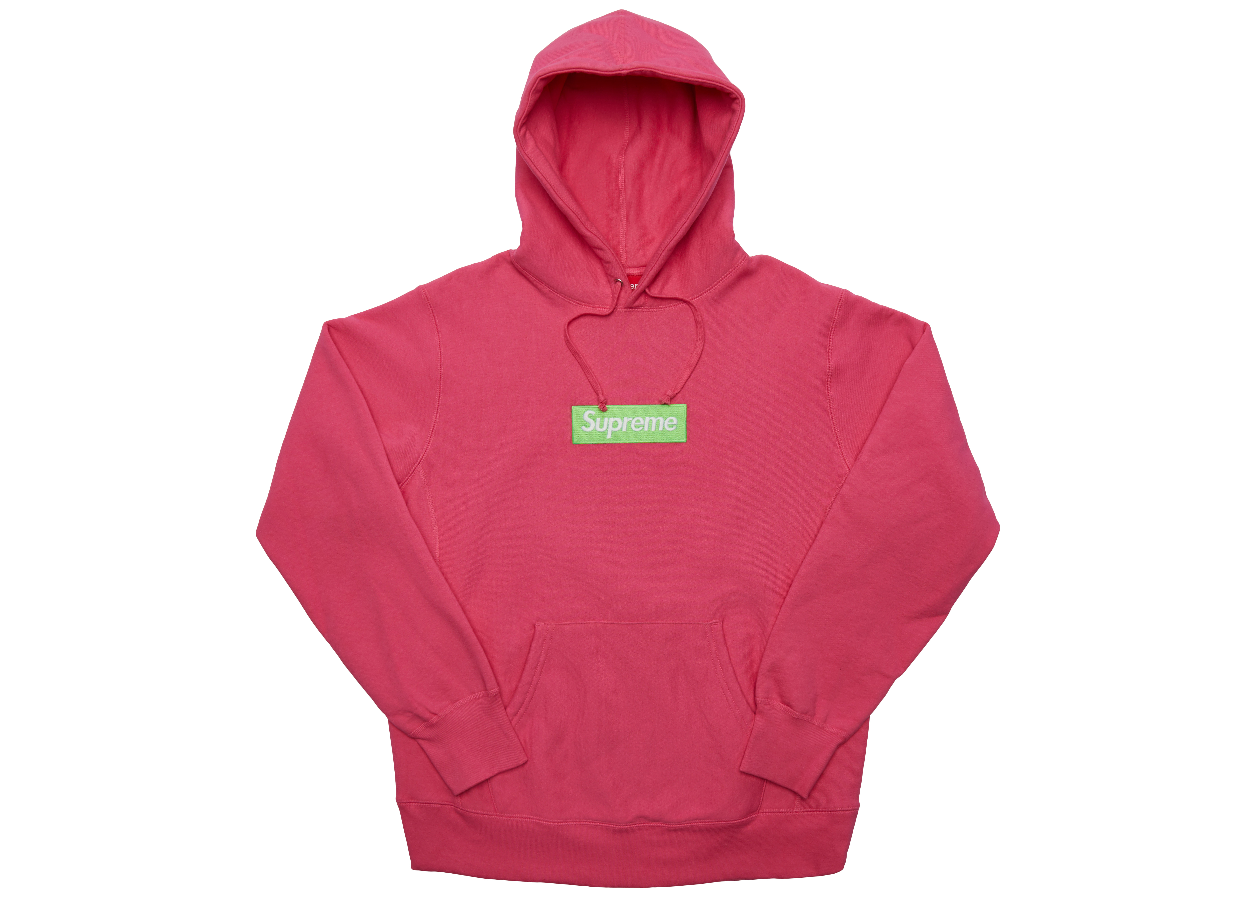 半額SALE Supreme Box Logo Hooded Pink パーカー