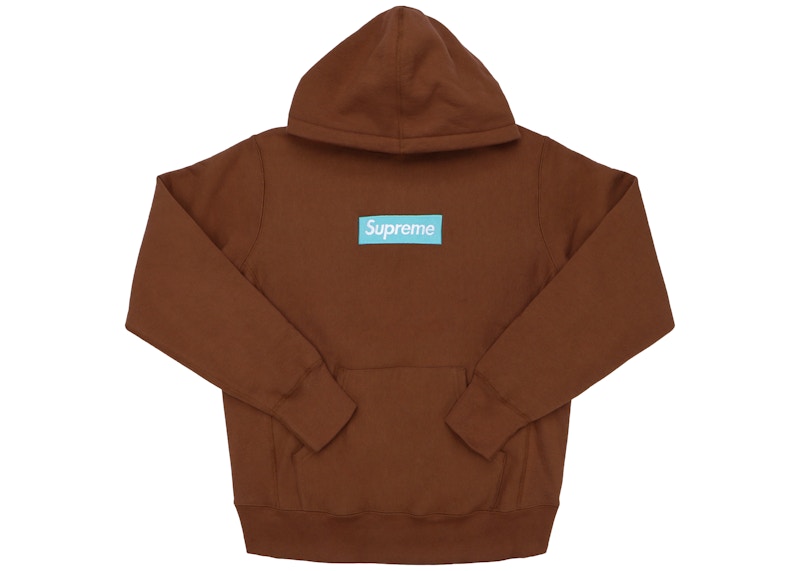 Box Logo Hooded Sweatshirt Brown supremeパーカー