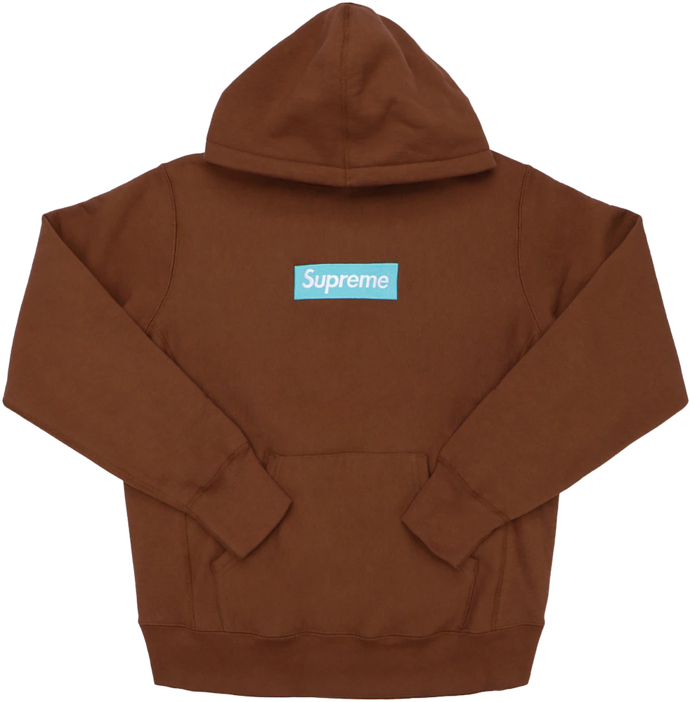 Supreme Box Logo Hooded Sweatshirt (FW17) Rust