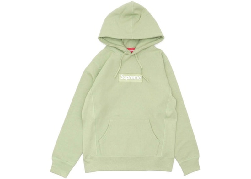 Supreme Box Logo Hooded Sweatshirt Sage メンズ - FW16 - JP