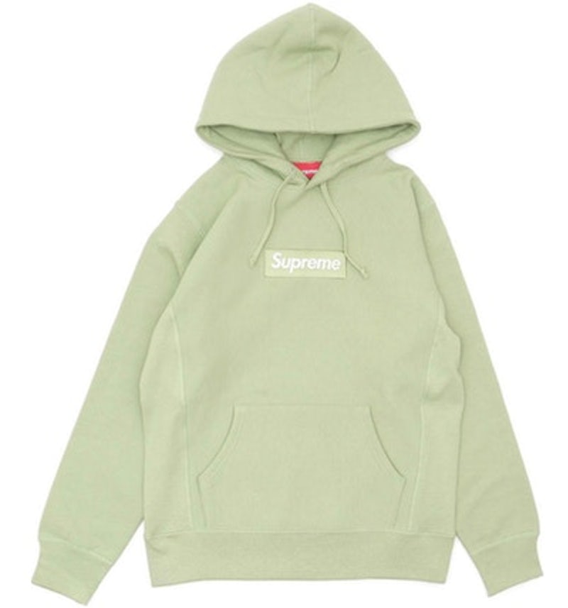 Supreme Box Logo Hooded Sweatshirt Sage Men's FW16 US