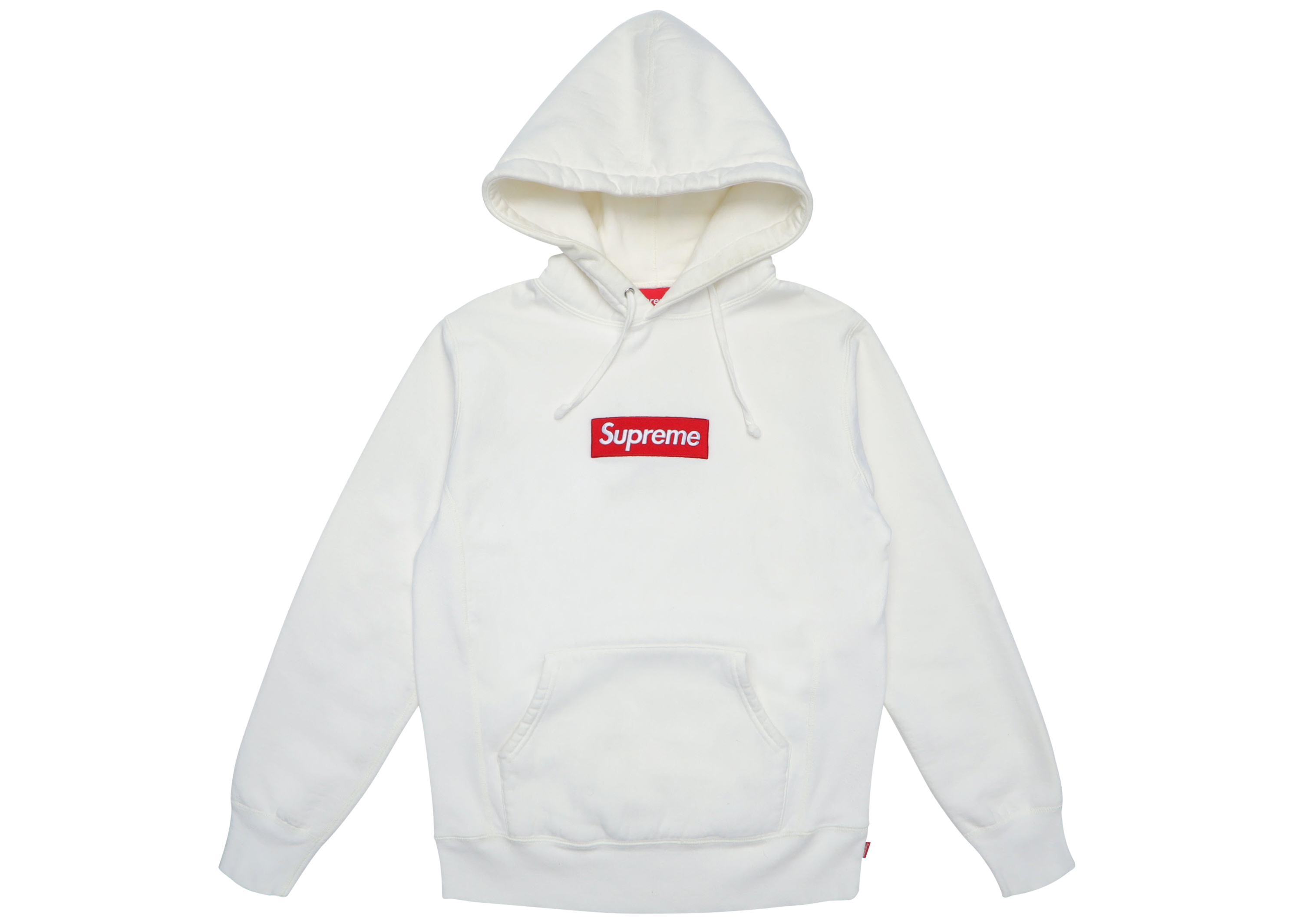 Supreme Box Logo Hooded Sweatshirt 白 M