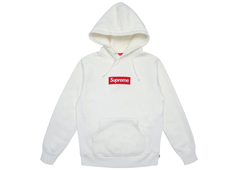 Supreme Box Logo Hooded Sweatshirt Whiteトップス - パーカー