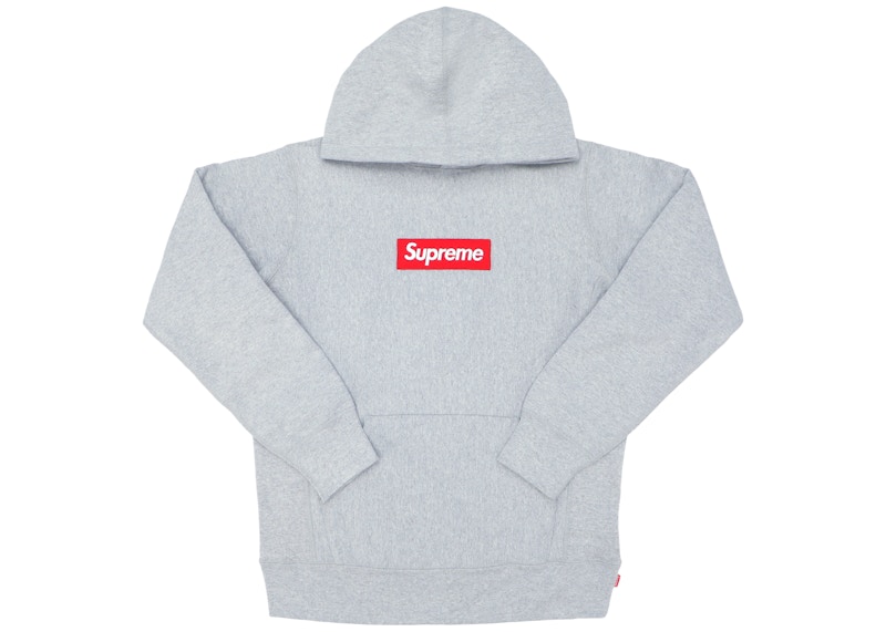 Supreme Box Logo Hoodie Heather Grey Men's - FW16 - US