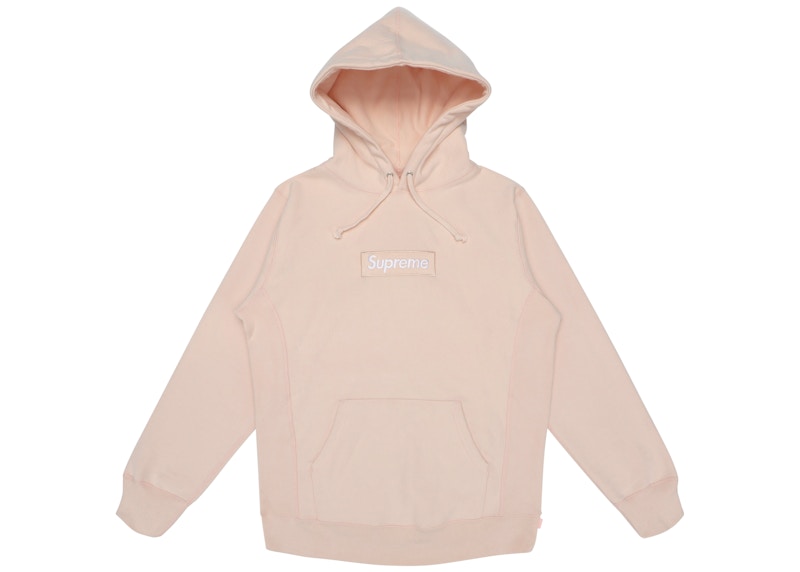 Supreme Box Logo Hoodie Peach