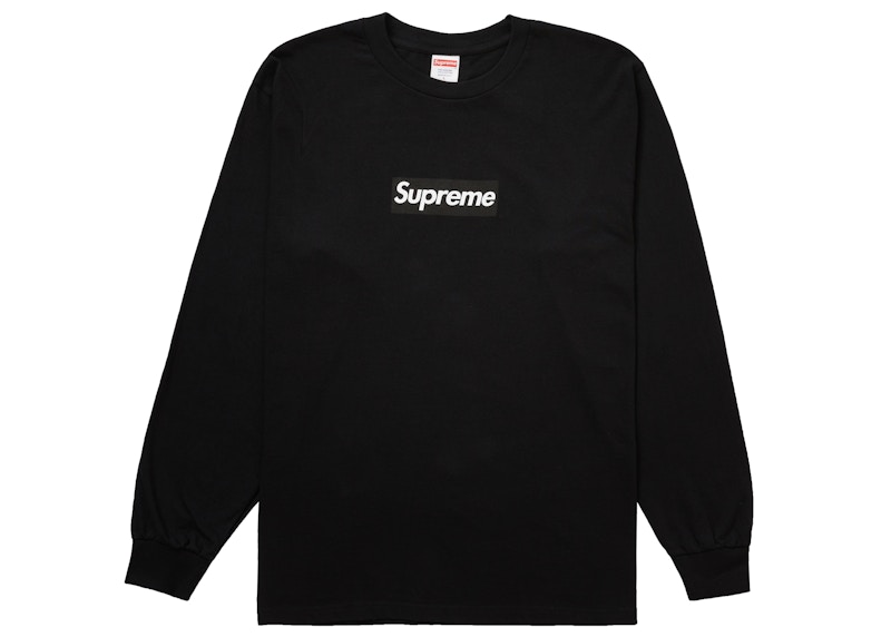 Supreme Box Logo L/S Tee Black Men's - FW20 - US