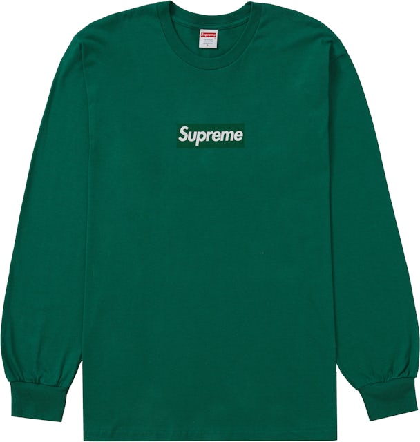 Supreme Box Logo Long-Sleeve T-Shirt - Green for Men