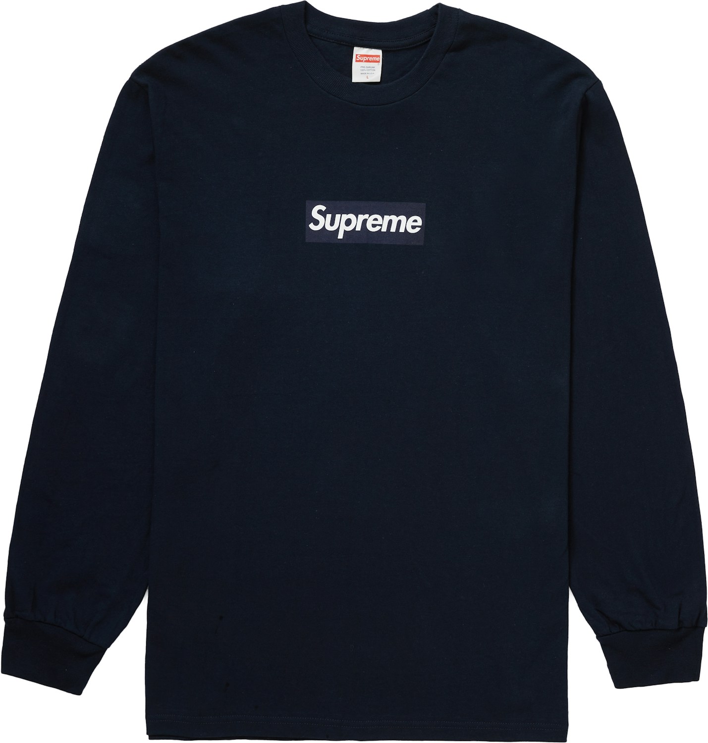 Supreme Box Logo L/S Tee Navy FW20