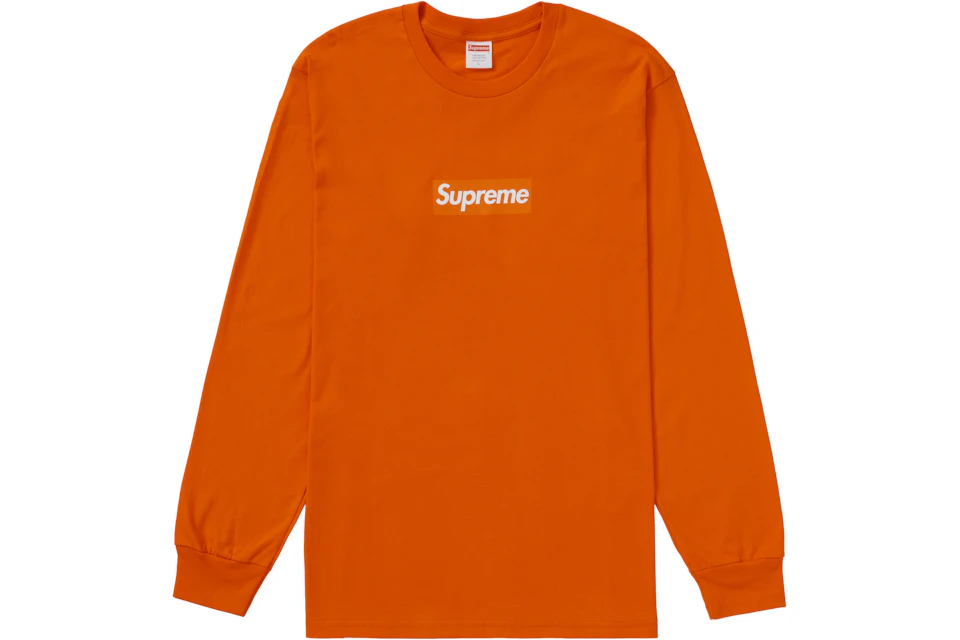 Supreme Box Logo L/S Tee Orange