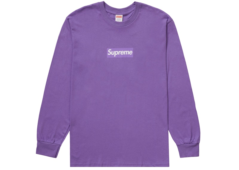 カラーパープルSupreme Box Logo L/S Tee Purple ボックスロゴ - T ...