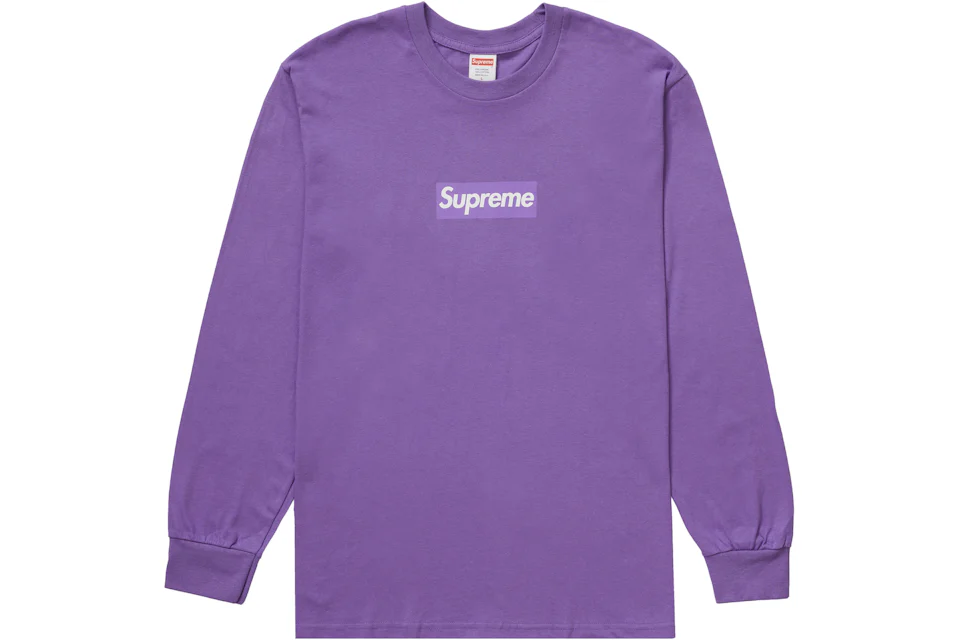 Supreme Box Logo L/S Tee Purple