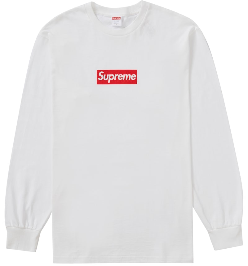 Supreme Box Logo L/S Tee White Men's FW20 US
