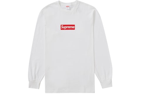 Supreme Box Logo L/S Tee White Men's FW20 GB