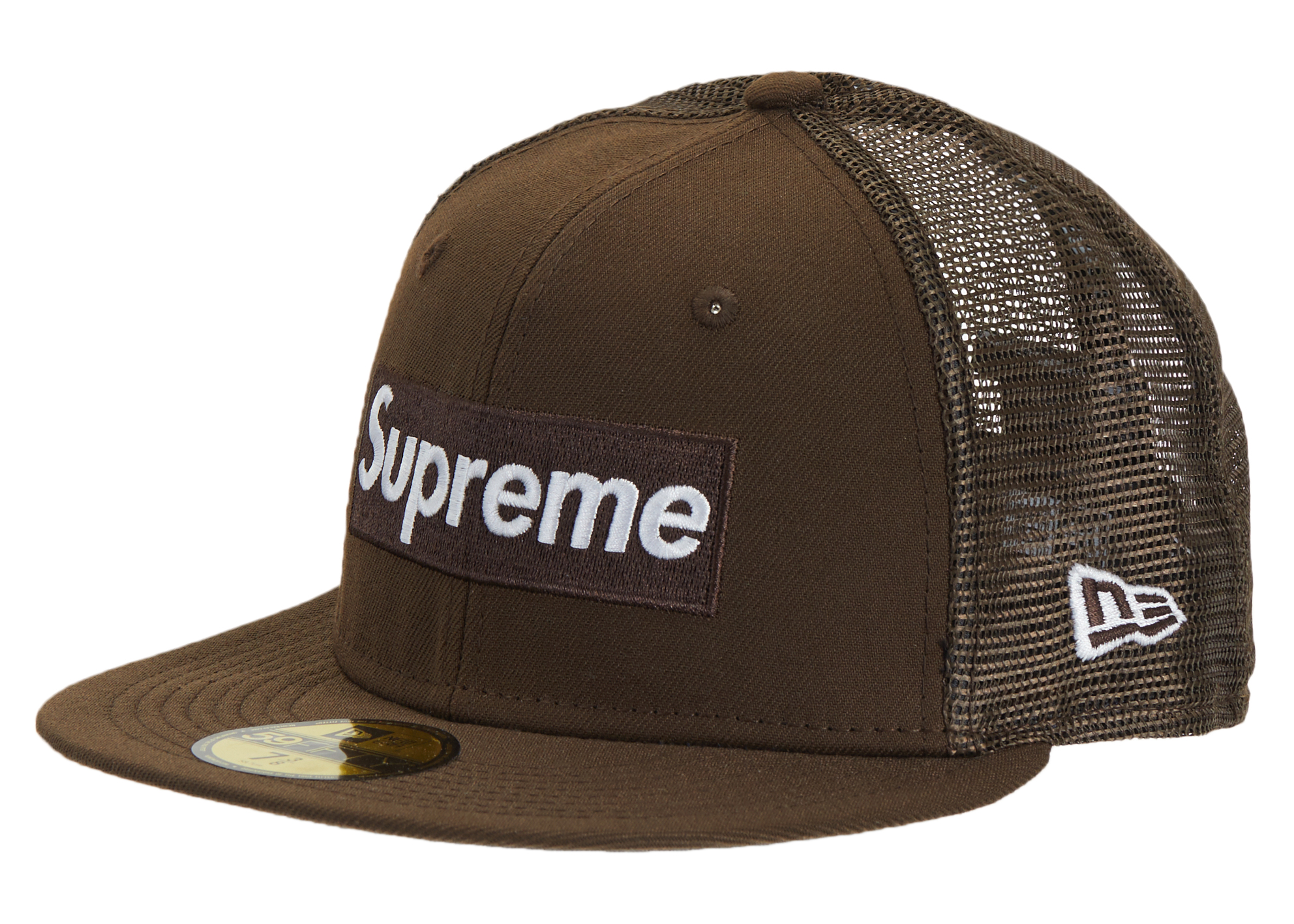 Supreme Box Logo Mesh Back New Era Hat (SS23) Olive - SS23 - ES