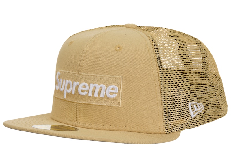 Supreme Box Logo Mesh Back New Era Cap SS24 Light Gold - SS24 - JP