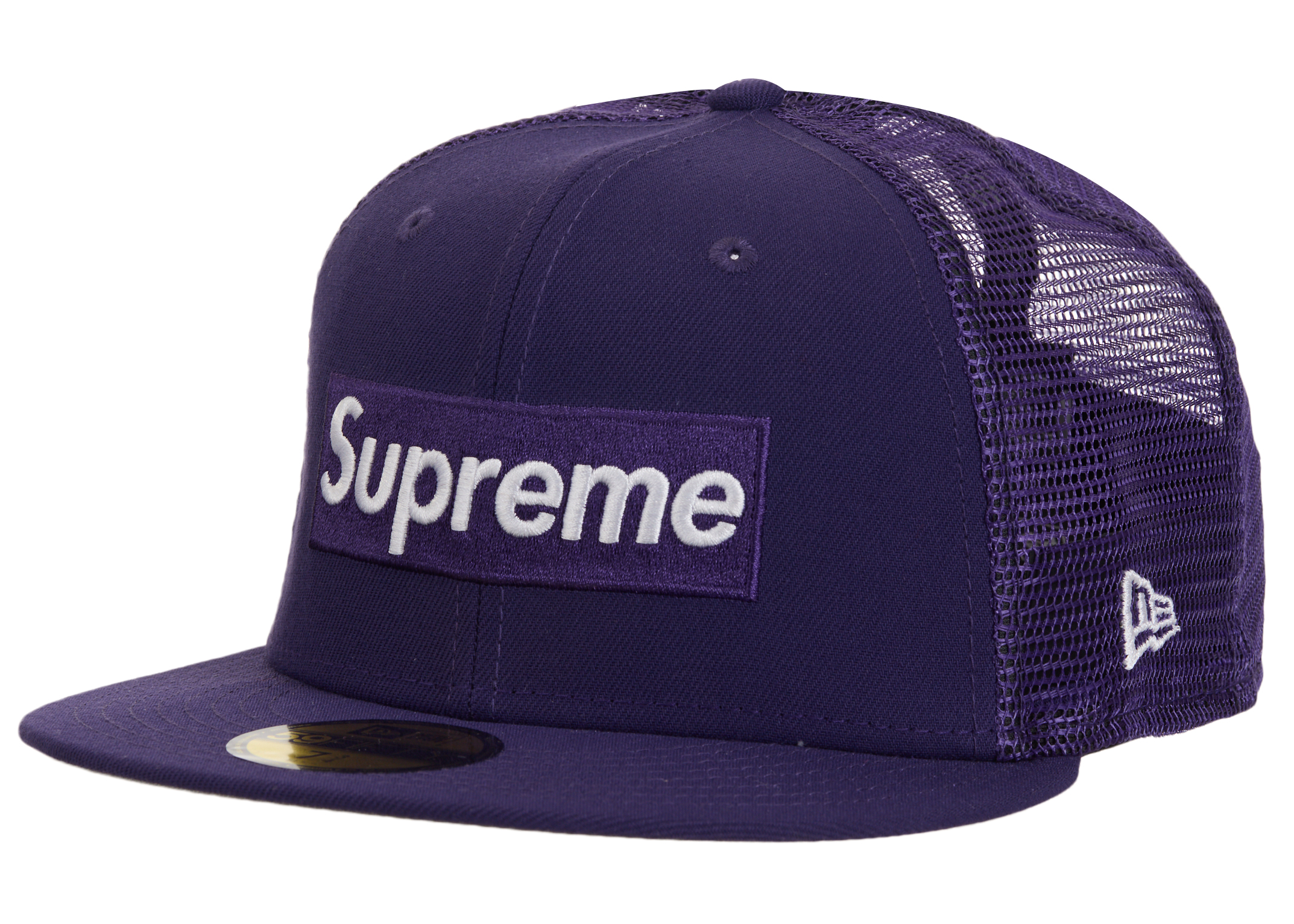 Supreme Box Logo Mesh Back New Era Cap SS24 Purple - SS24 - GB