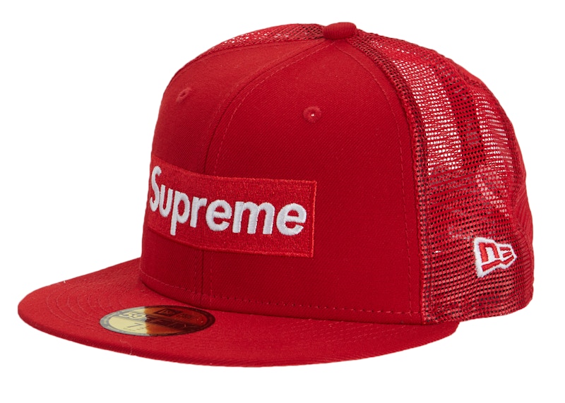 Supreme Box Logo Mesh Back New Era Red - SS22 - JP