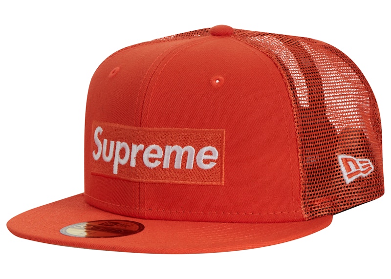 Supreme Box Logo Mesh Back New Era Hat (SS23) Orange - SS23 