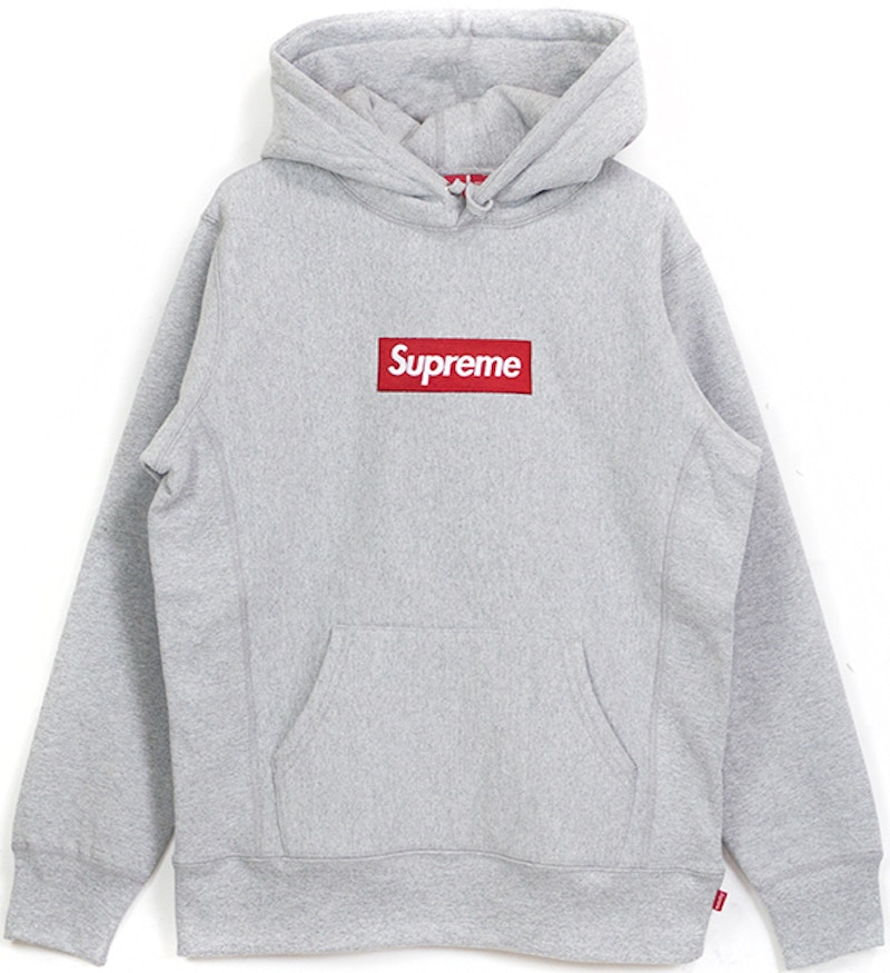 Supreme Box Logo Pullover Hoodie Heather Grey メンズ - FW14 - JP