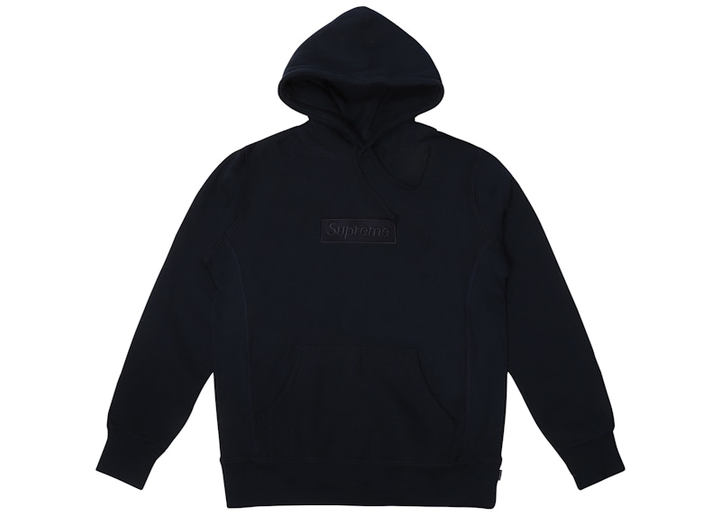 Supreme Box Logo Pullover Hoodie Navy - FW14 Men's - US