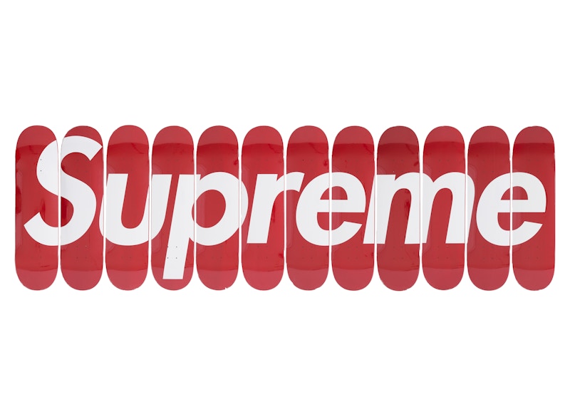 Supreme Box Logo Skateboard Deck Set Red
