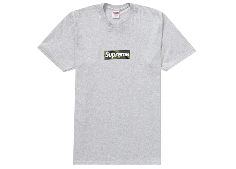 Supreme Box Logo Tee (FW23) Ash Grey Men's - FW23 - US