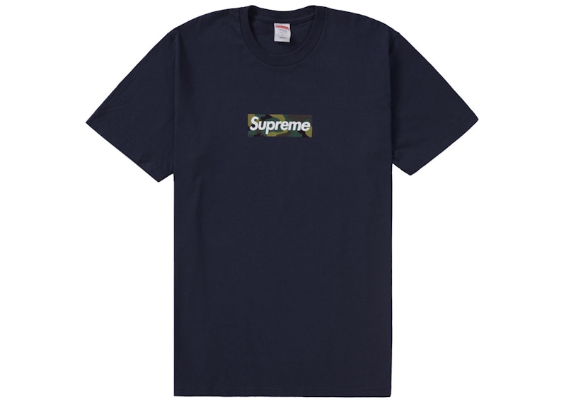 【XL】supreme Box Logo Tee Navysup