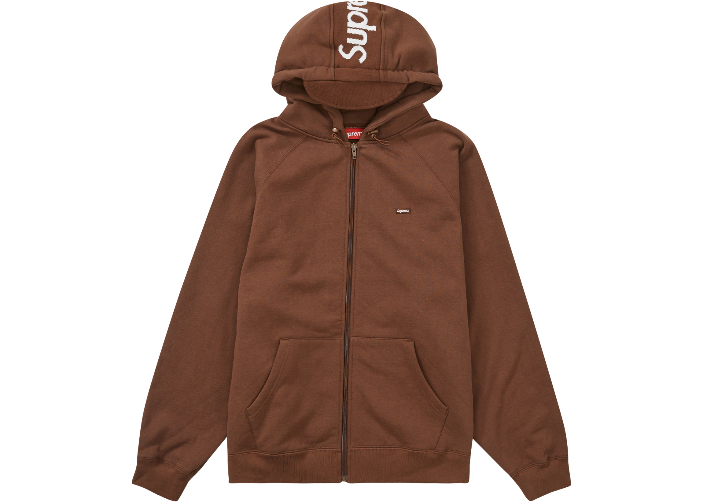 Supreme Brim Zip Up Hooded Sweatshirt Dark Brown Men's - FW22 - US