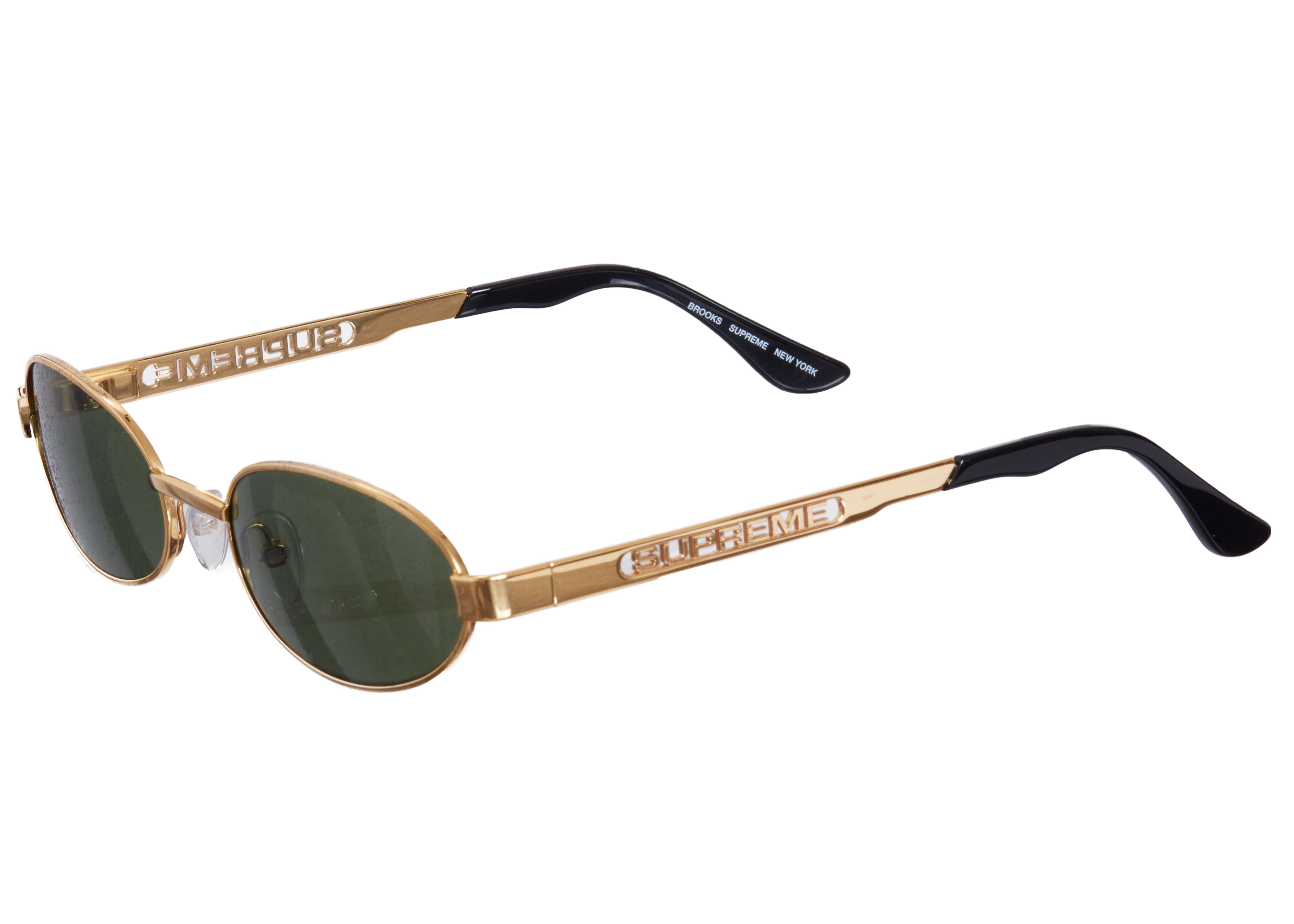 Supreme Brooks Sunglasses Gold - SS21 - US