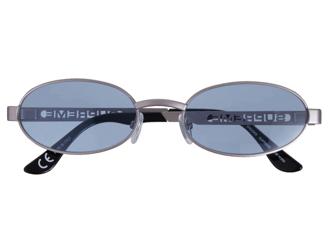 Pre-owned Supreme Brooks Sunglasses Silver