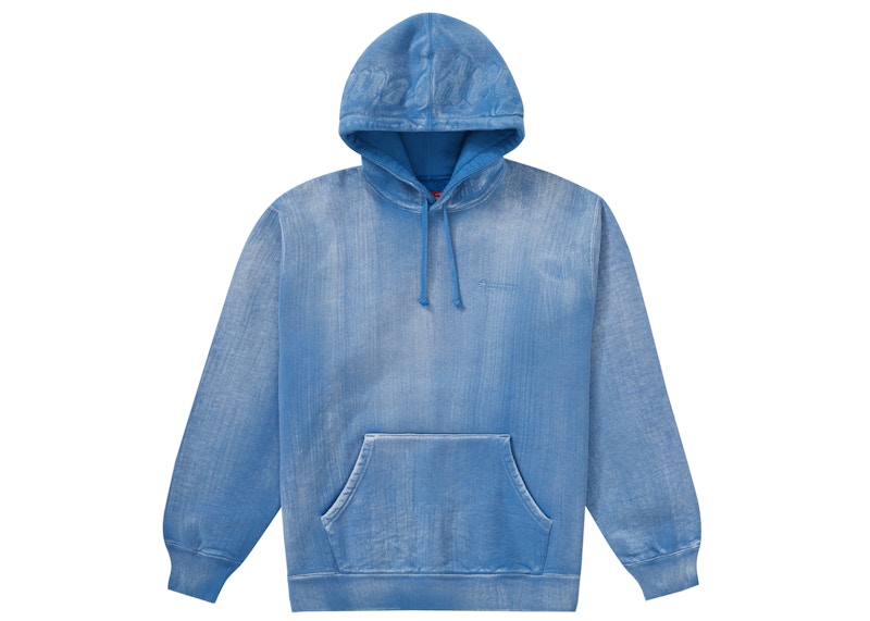 Supreme Brush Stroke Hooded Sweatshirt Pale Royal Men's - SS21 - GB