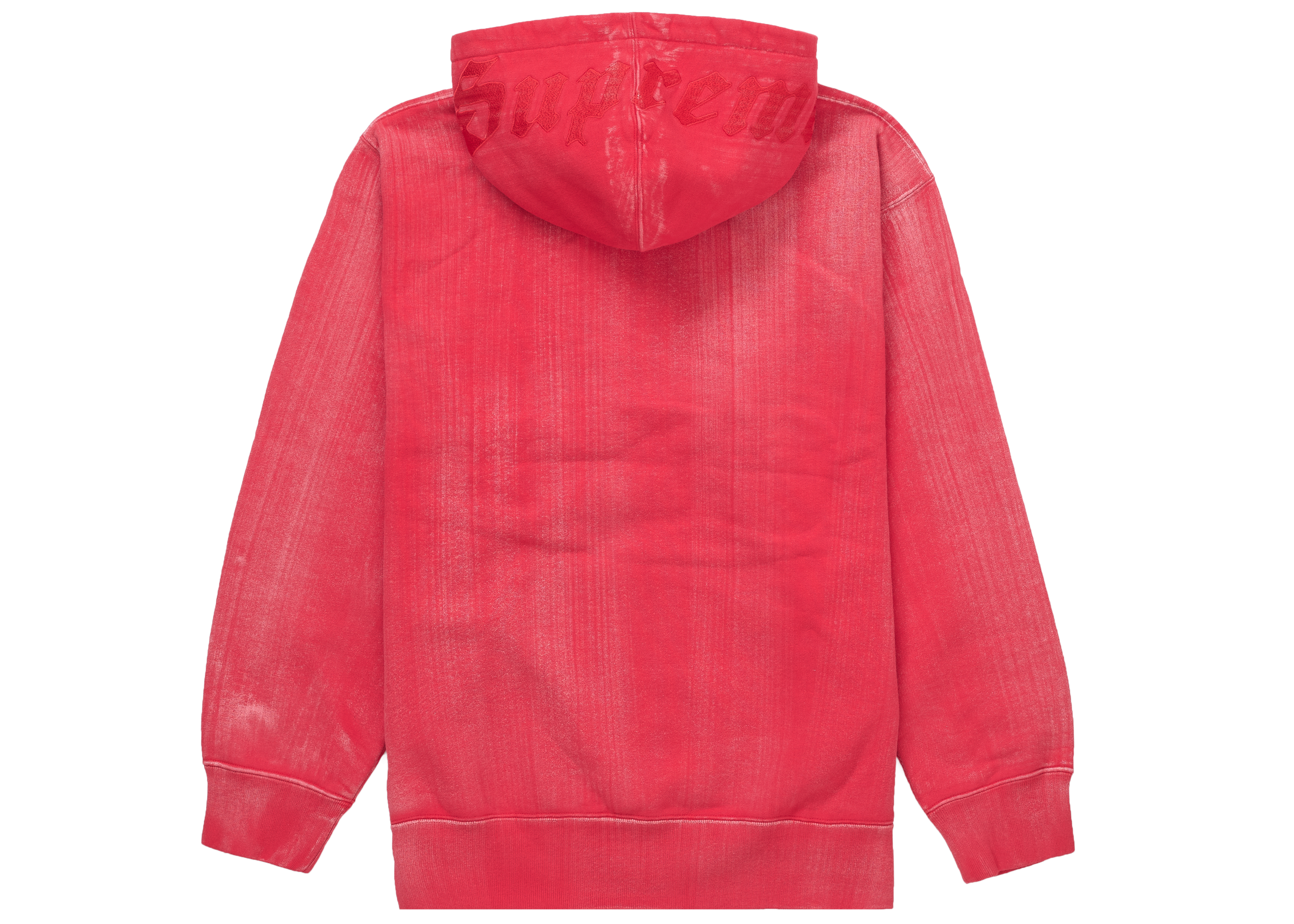 Supreme Brush Stroke Hooded Sweatshirt Red Men's - SS21 - GB