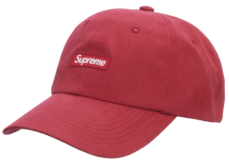 Supreme Brushed Cordura Small Box 6-Panel Burgundy