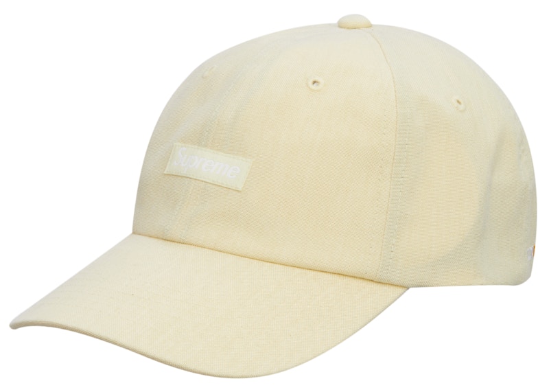 Supreme Brushed Cordura Small Box 6-Panel Pale Yellow