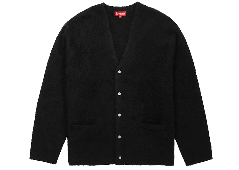 Supreme Brushed Mohair Cardigan Black Men's - FW20 - GB