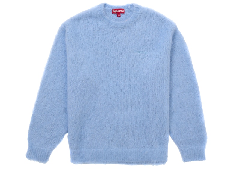 Supreme Brushed Mohair Sweater ライトブルー Supreme Brushed Mohair Sweater Light Blue Men's - FW25 - US