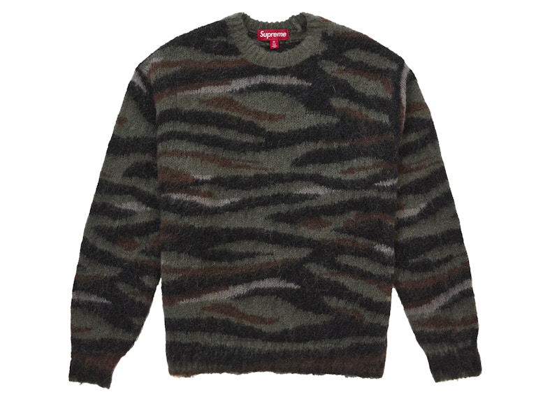 Supreme Brushed Mohair Sweater Tiger Camo メンズ - FW25 - JP