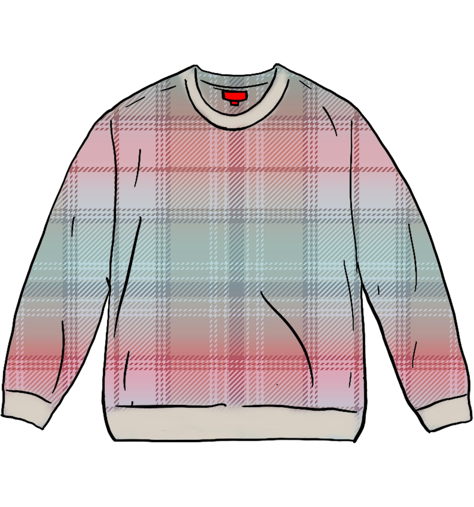 Supreme Brushed Plaid Sweater White - FW20 Men's - US