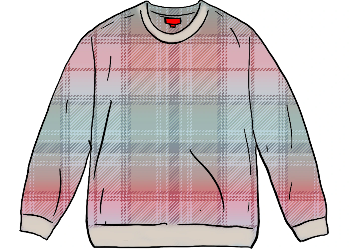 Supreme Brushed Plaid Sweater White - FW20 Men's - US