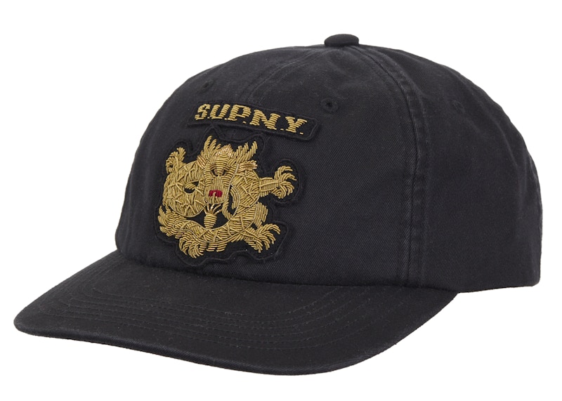 【新品】 Supreme Bullion Dragon 6-Panel 黒 Supreme Bullion Dragon 6-Panel Black - SS25 - US