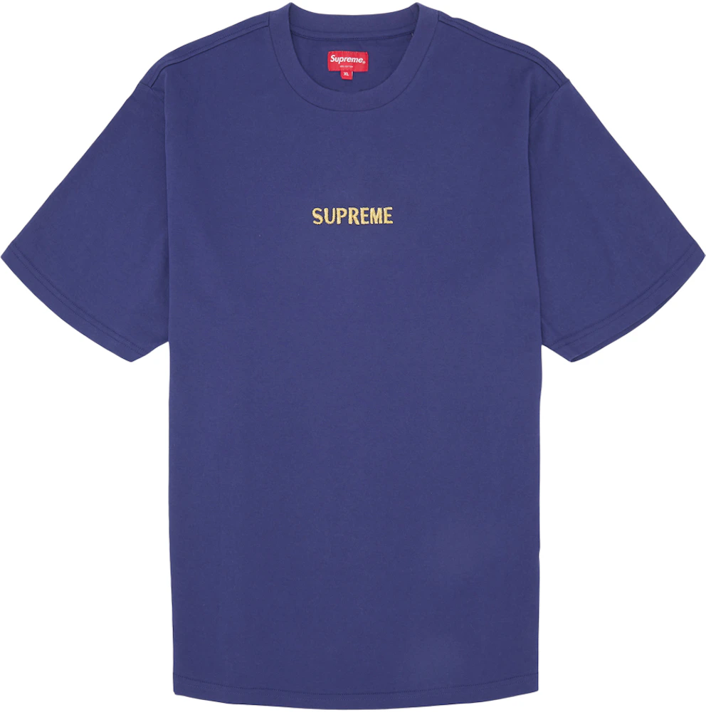 Supreme Spin Tide Logo T-Shirt Blue Size Large SS16