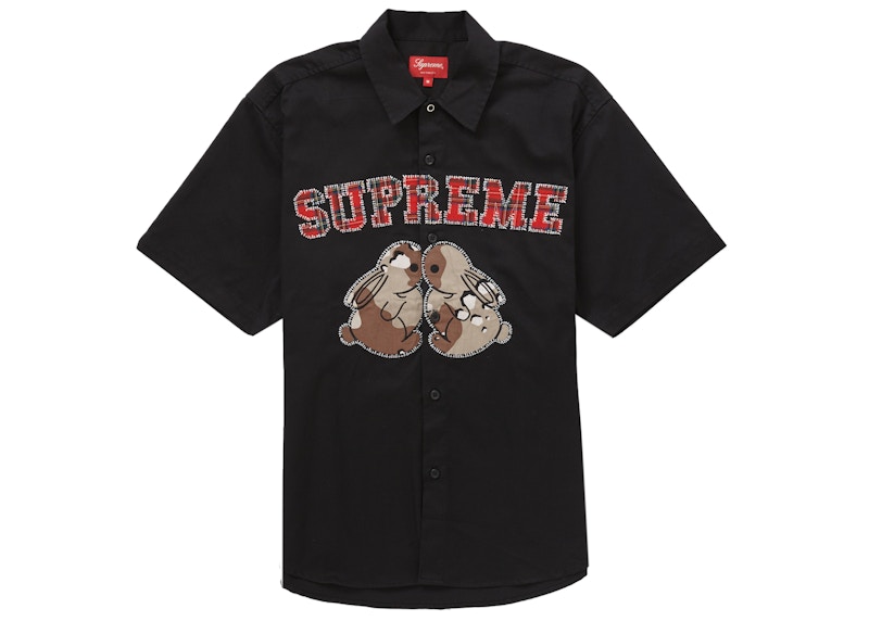 Supreme Bunnies S/S Work Shirt Black - SS23 メンズ - JP