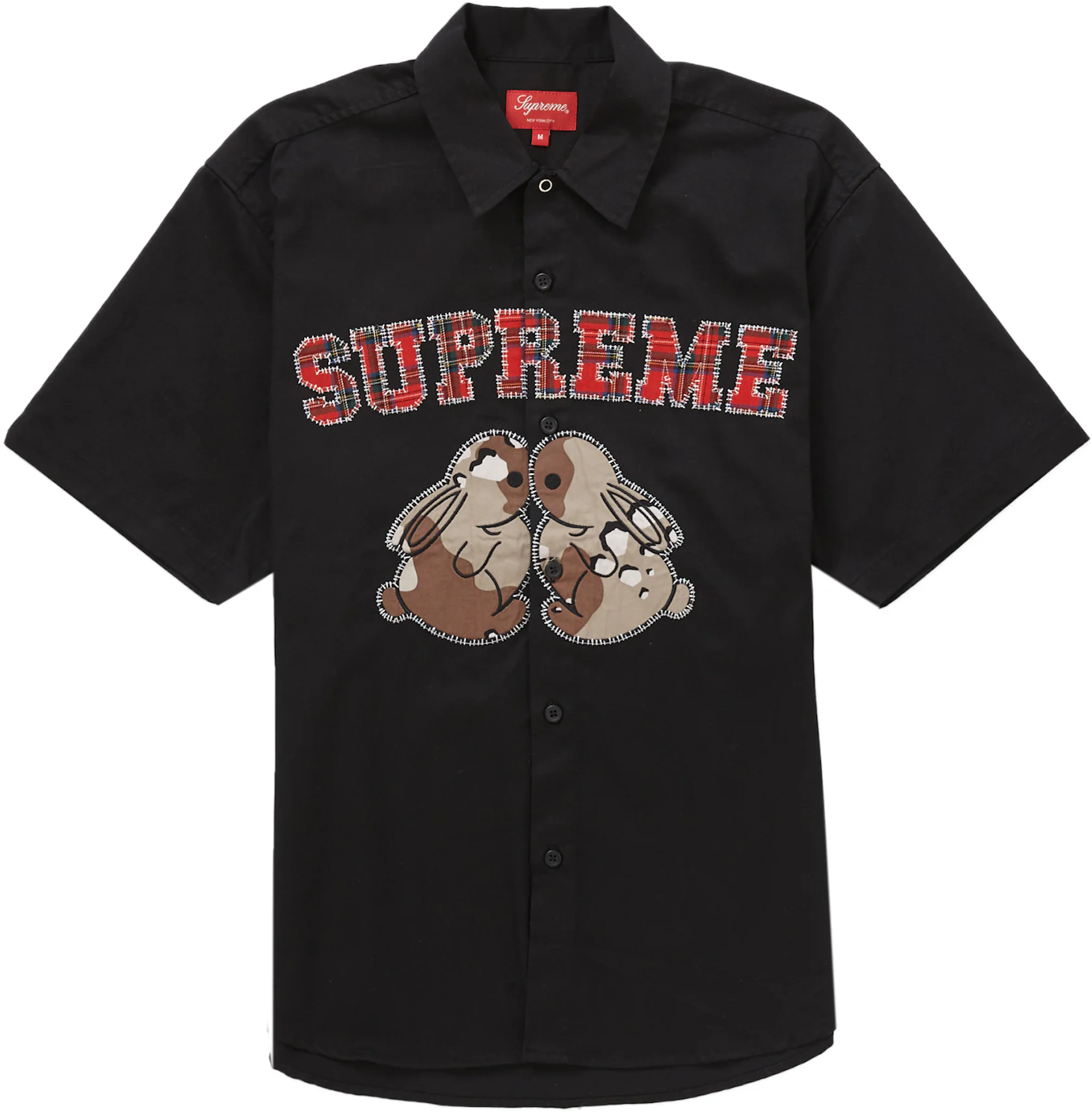 Supreme Patchwork S/S Shirt Black Men's - SS23 - US