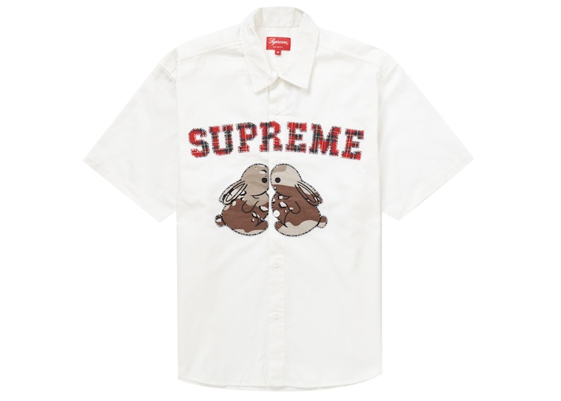 Supreme Bunnies S/S Work Shirt White - SS23 メンズ - JP