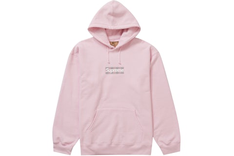 Supreme Pink Box Logo Supreme Burberry Box Logo Hooded Sweatshirt